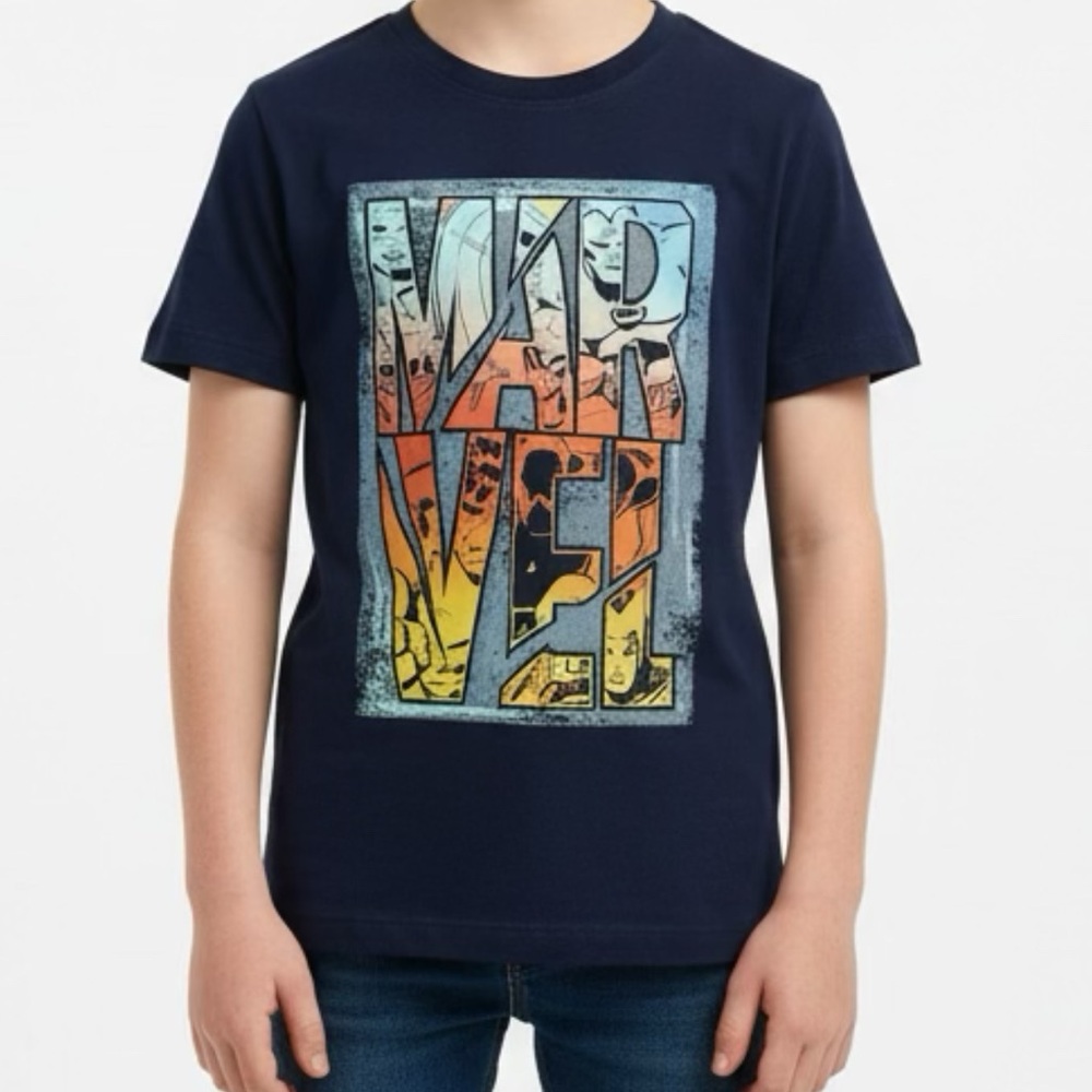Marvel Navy Blue Kids T-Shirt